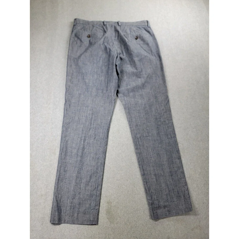 J Crew Chino Pants Mens 31x30 (30x29) Slim Bowery Gray Cone‎ Denim Flat Cotton